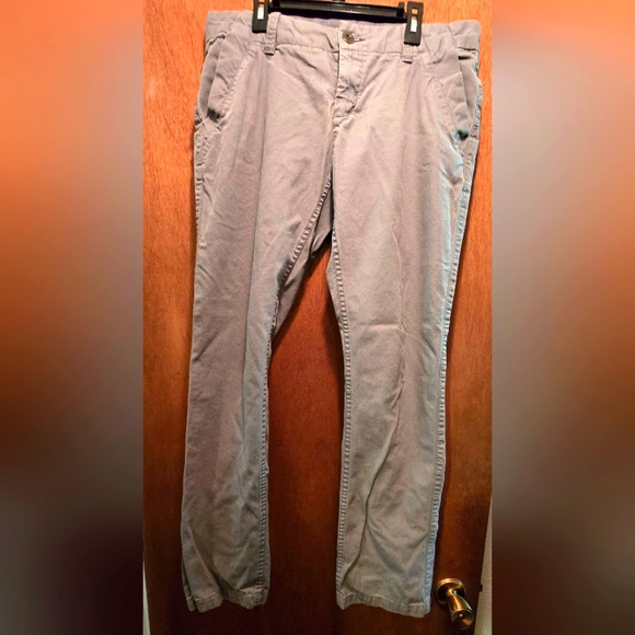 Horny Toad Denim - Horny Toad Gray/green Straight Leg Chino Pants Sz8